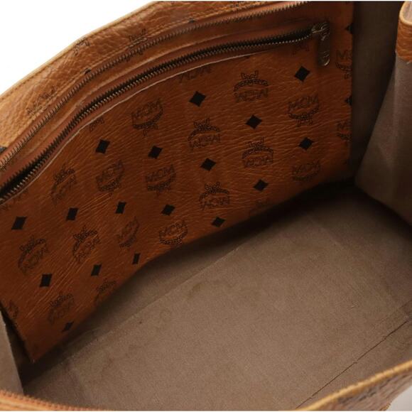 MCM Shoulder Bag in Cognac Visetos Coated Canvas – Vintage Germany Serial V4393 - Picture 5 of 8